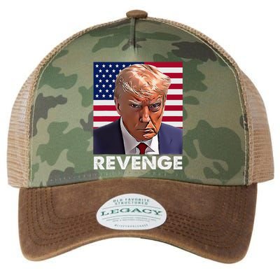 Trump Revenge 2024 Flag Presidential Campaign Legacy Tie Dye Trucker Hat