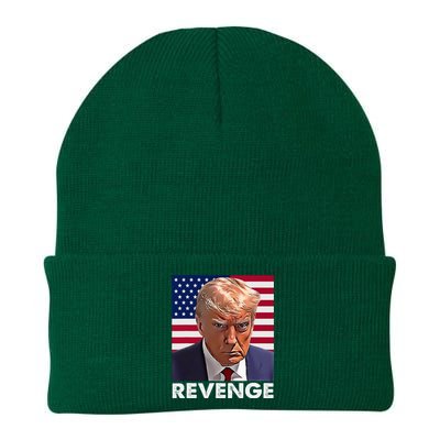 Trump Revenge 2024 Flag Presidential Campaign Knit Cap Winter Beanie