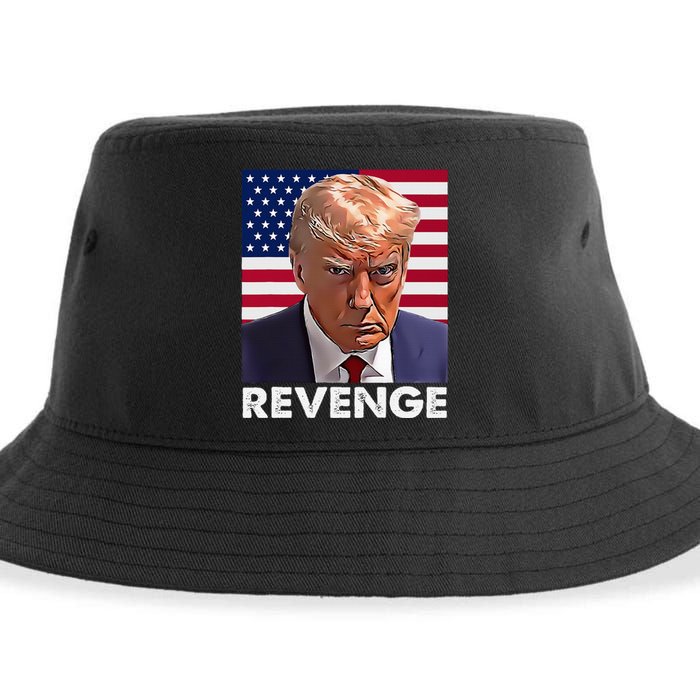 Trump Revenge 2024 Flag Presidential Campaign Sustainable Bucket Hat