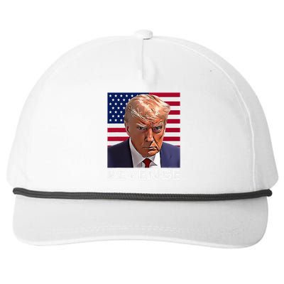 Trump Revenge 2024 Flag Presidential Campaign Snapback Five-Panel Rope Hat