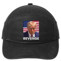 Trump Revenge 2024 Flag Presidential Campaign 7-Panel Snapback Hat