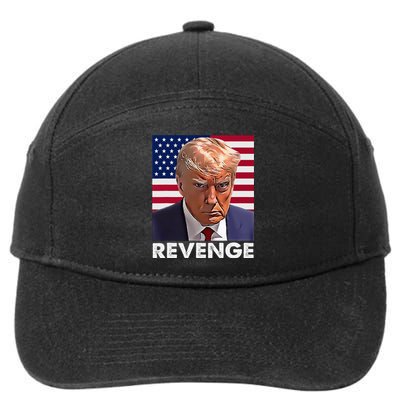 Trump Revenge 2024 Flag Presidential Campaign 7-Panel Snapback Hat