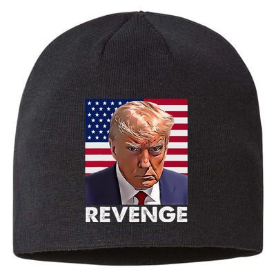 Trump Revenge 2024 Flag Presidential Campaign Sustainable Beanie