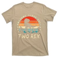 Two Rex 2nd Birthday Gift Second Dinosaur 2 Year Old Cute T-Shirt