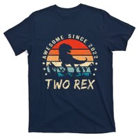 Two Rex 2nd Birthday Gift Second Dinosaur 2 Year Old T-Shirt