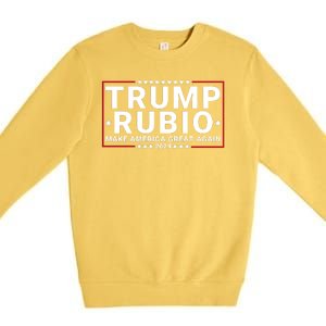 Trump Rubio 2024 Make America Great Again Premium Crewneck Sweatshirt