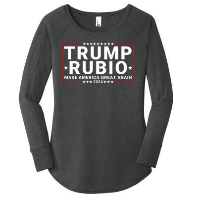 Trump Rubio 2024 Make America Great Again Women's Perfect Tri Tunic Long Sleeve Shirt