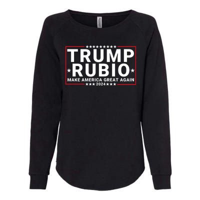 Trump Rubio 2024 Make America Great Again Womens California Wash Sweatshirt