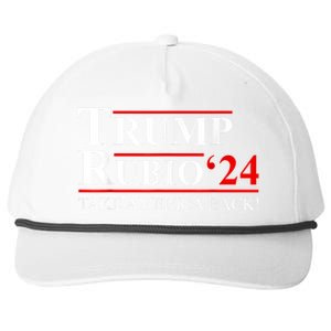 Trump Rubio 2024 Vice President Trump Vp Trump 2024 Election Snapback Five-Panel Rope Hat