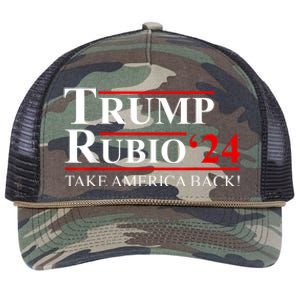 Trump Rubio 2024 Vice President Trump Vp Trump 2024 Election Retro Rope Trucker Hat Cap