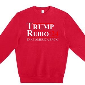 Trump Rubio 2024 Vice President Trump Vp Trump 2024 Election Premium Crewneck Sweatshirt