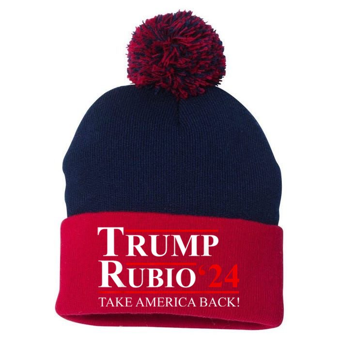 Trump Rubio 2024 Vice President Trump Vp Trump 2024 Election Pom Pom 12in Knit Beanie