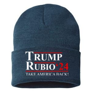 Trump Rubio 2024 Vice President Trump Vp Trump 2024 Election Sustainable Knit Beanie