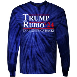 Trump Rubio 2024 Vice President Trump Vp Trump 2024 Election Tie-Dye Long Sleeve Shirt