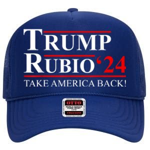 Trump Rubio 2024 Vice President Trump Vp Trump 2024 Election High Crown Mesh Back Trucker Hat