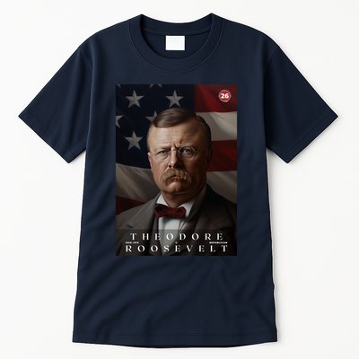 Theodore Roosevelt 26th President Of The United States Portrait Tall T-Shirt