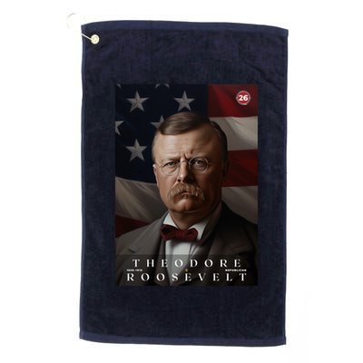 Theodore Roosevelt 26th President Of The United States Portrait Golf Towel