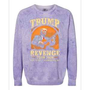 Trump Revenge 2024 Colorblast Crewneck Sweatshirt