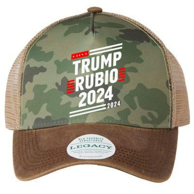 Trump Rubio 2024 Election Donald Trump Rubio 2024 Gift Legacy Tie Dye Trucker Hat