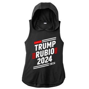 Trump Rubio 2024 Election Donald Trump Rubio 2024 Gift Ladies PosiCharge Tri-Blend Wicking Draft Hoodie Tank