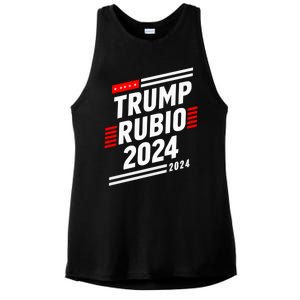 Trump Rubio 2024 Election Donald Trump Rubio 2024 Gift Ladies PosiCharge Tri-Blend Wicking Tank