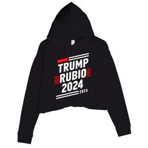 Trump Rubio 2024 Election Donald Trump Rubio 2024 Gift Crop Fleece Hoodie