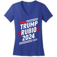 Trump Rubio 2024 Election Donald Trump Rubio 2024 Gift Women's V-Neck T-Shirt