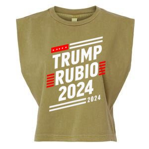 Trump Rubio 2024 Election Donald Trump Rubio 2024 Gift Garment-Dyed Women's Muscle Tee