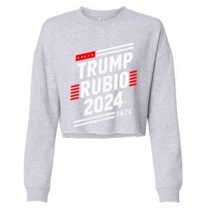 Trump Rubio 2024 Election Donald Trump Rubio 2024 Gift Cropped Pullover Crew