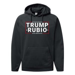 Trump Rubio 2024 Republican Vp Presidential Election Trumprubio 2024 Trump 2024 Performance Fleece Hoodie