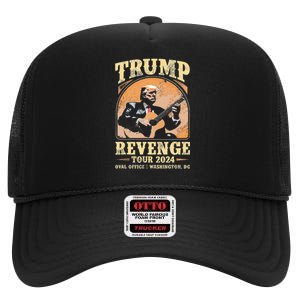 Trump Revenge 2024 High Crown Mesh Back Trucker Hat