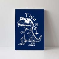 Two Rex 2nd Birthday Gifts Second Dinosaur Boy 2 Years Old Canvas