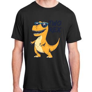 Two Rex 2nd Birthday Gifts Second Dinosaur Boy 2 Years Old Adult ChromaSoft Performance T-Shirt