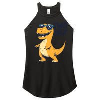 Two Rex 2nd Birthday Gifts Second Dinosaur Boy 2 Years Old Women's Perfect Tri Rocker Tank