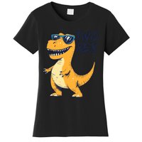 Two Rex 2nd Birthday Gifts Second Dinosaur Boy 2 Years Old Women's T-Shirt