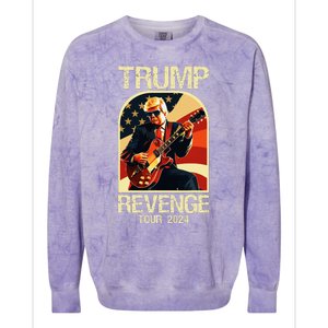 Trump Revenge 2024 Funny Political Election 2024 Colorblast Crewneck Sweatshirt