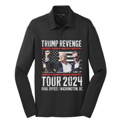 Trump Revenge 2024 Silk Touch Performance Long Sleeve Polo