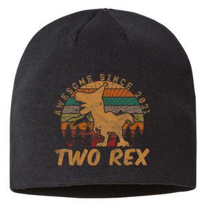 Two Rex 2nd Birthday Gifts Second Dinosaur 2 Year Old Sustainable Beanie