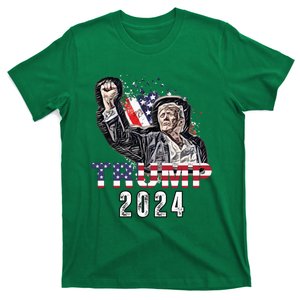 Trump Rally 2024 Trump Voting America Sketch Patriotic T-Shirt