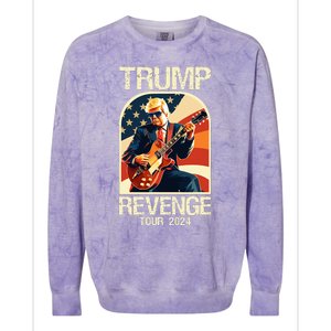 Trump Revenge 2024 Funny Political Election 2024 Colorblast Crewneck Sweatshirt