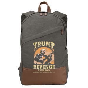 Trump Revenge 2024 Political Statement Cotton Canvas Backpack