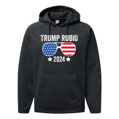 Trump Rubio 2024 Trump 2024 Performance Fleece Hoodie