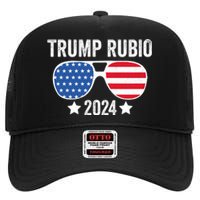 Trump Rubio 2024 Trump 2024 High Crown Mesh Back Trucker Hat