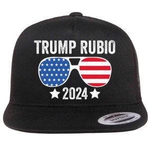 Trump Rubio 2024 Trump 2024 Flat Bill Trucker Hat