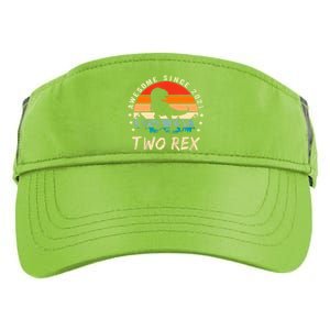 Two Rex 2nd Birthday Gift Second Dinosaur 2 Year Old Adult Drive Performance Visor