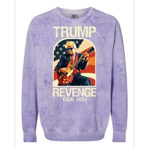 Trump Revenge 2024 Funny Political Election 2024 Colorblast Crewneck Sweatshirt