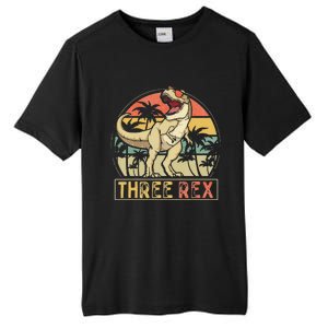 Three Rex 3rd Birthday Gifts Dinosaur 3 Year Old Tall Fusion ChromaSoft Performance T-Shirt