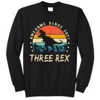 Three Rex 3rd Birthday Third Dinosaur 3 Year Old Sweatshirt