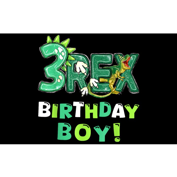 Three Rex 3rd Birthday Third Dinosaur 3 Year Old Bumper Sticker