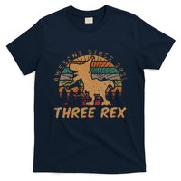 Three Rex 3rd Birthday Gift Third Dinosaur 3 Year Old T-Shirt